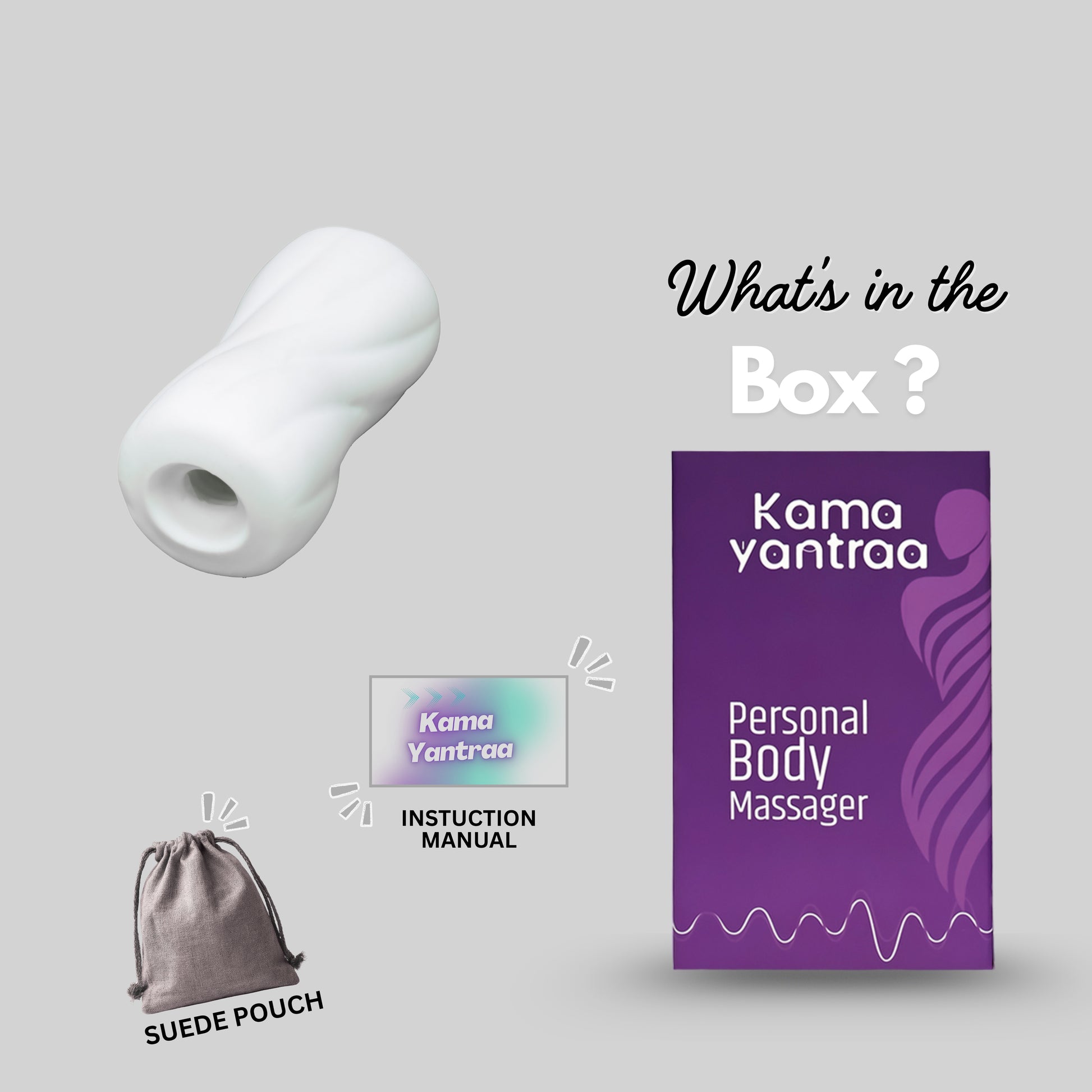 KAMA GripWave Soft Silicone Handheld Vibrator