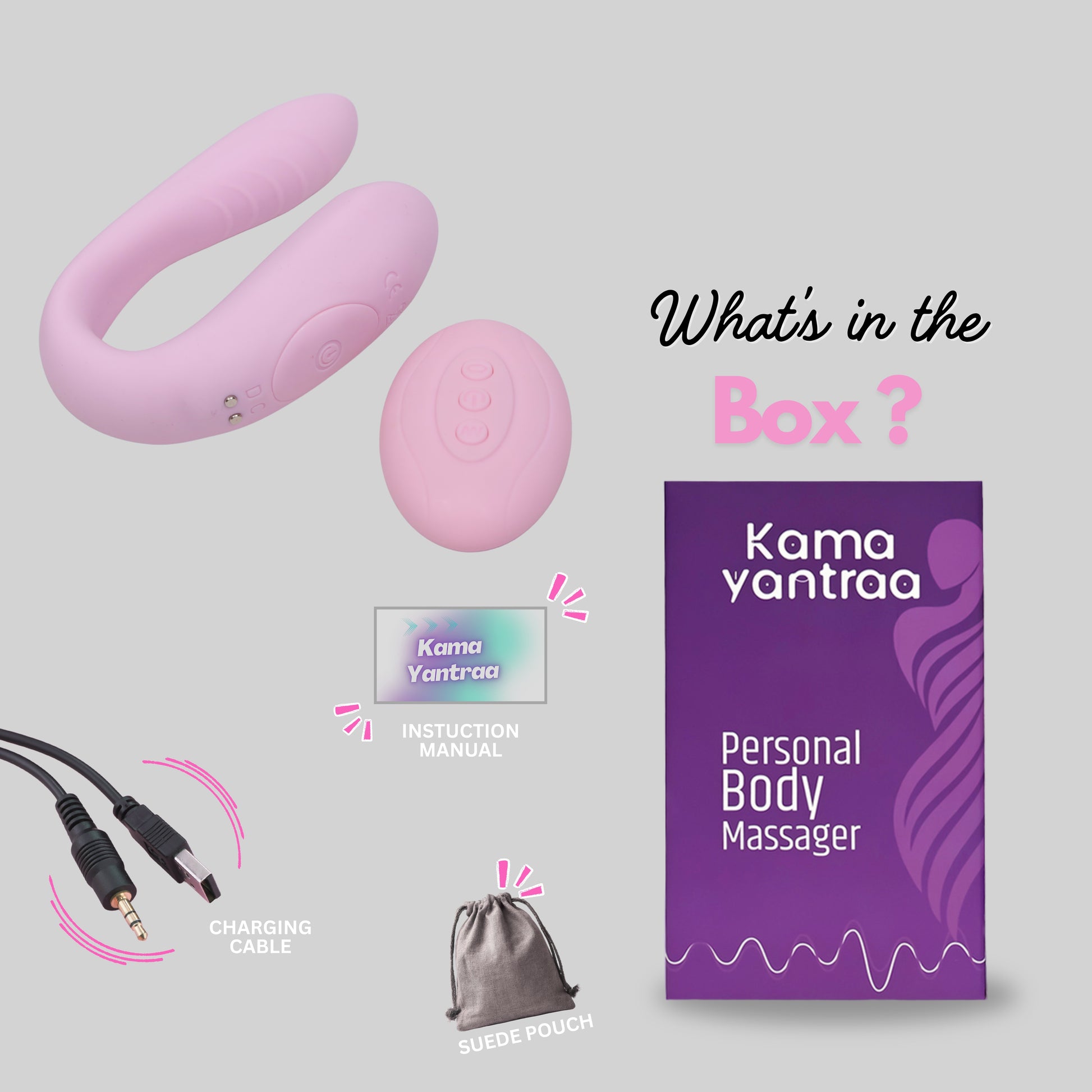 KamaFlex Air Duo U Shaped Wellness Vibrator