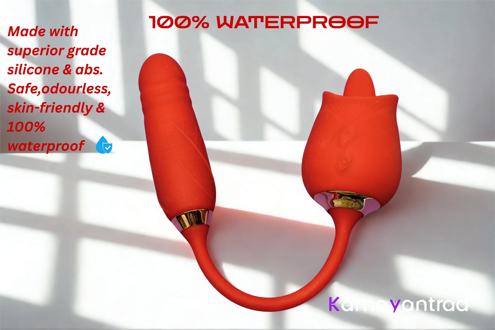 Rose Wireless Vibrator – 100% Waterproof, Dual Stimulation