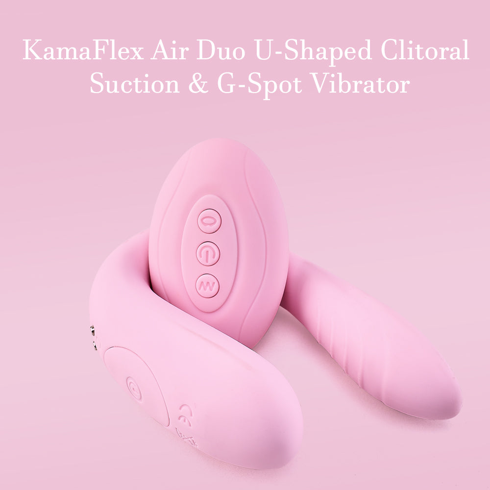 KamaFlex Air Duo U-Shaped Clitoral Suction & G-Spot Vibrator