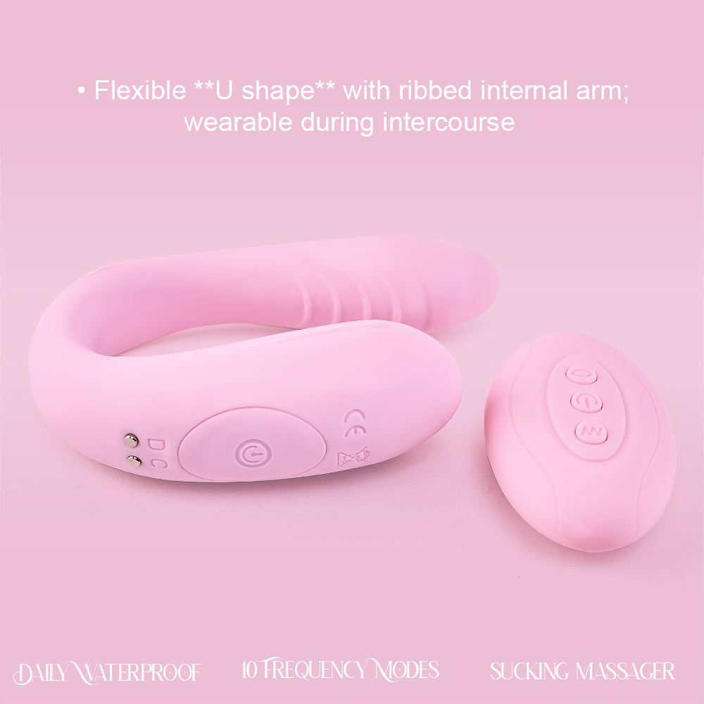 KamaFlex Air Duo U-Shaped Clitoral Suction & G-Spot Vibrator
