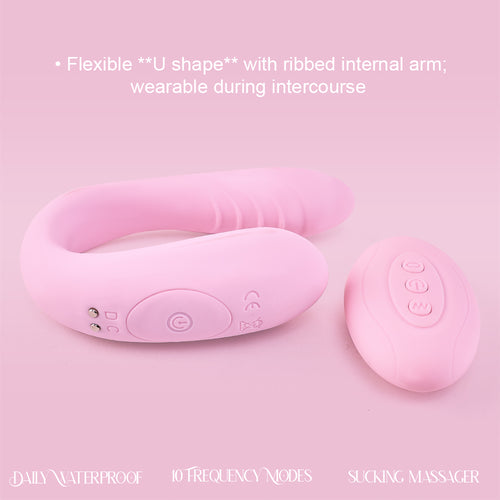 KamaFlex Air Duo U-Shaped Clitoral Suction & G-Spot Vibrator