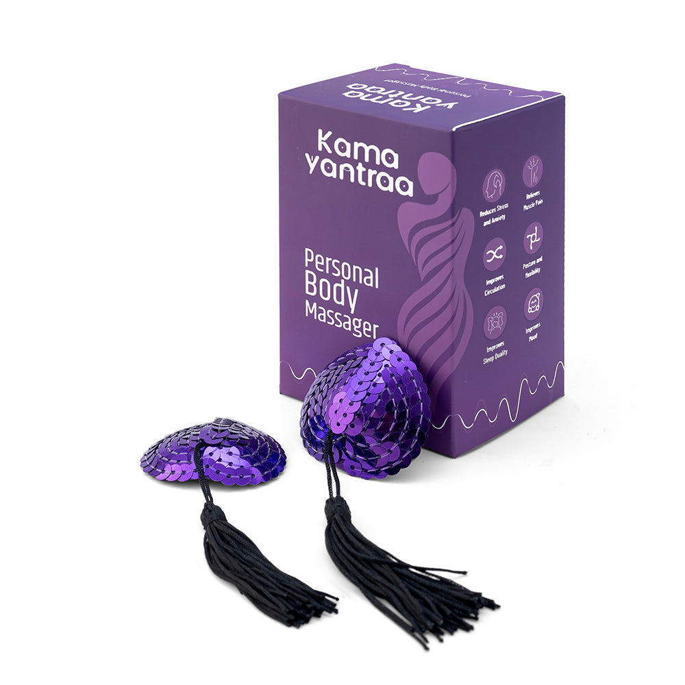 Kama Seamless Nipple Cover for Women (Purple & Red)