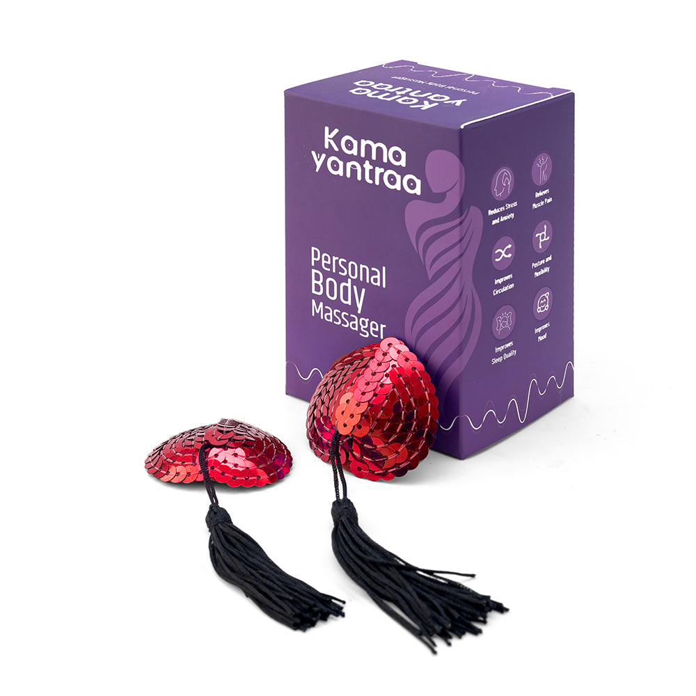 Kama Seamless Nipple Cover for Women (Purple & Red)